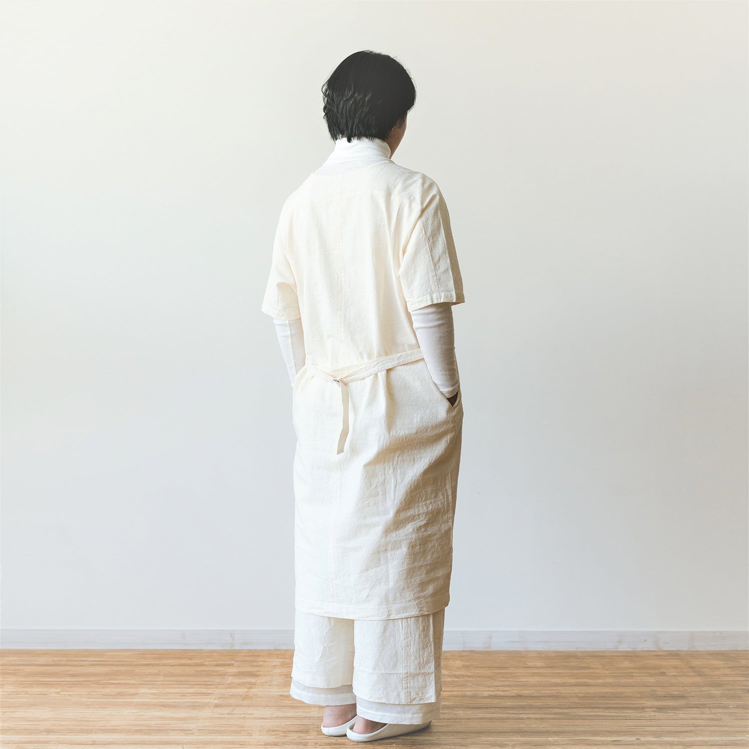 <b>ドルマン風チュニック</b>Aizu cotton dolman style tunic