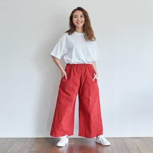 <b>ワイドパンツ</b>Aizu Cotton Wide Pants