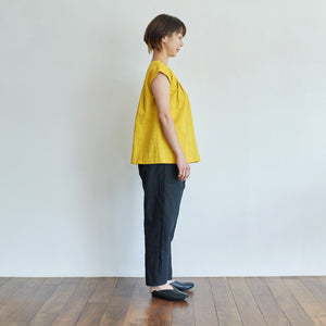 <b>サルエル風ロングパンツ</b>Aizu cotton sarouel-style long pants