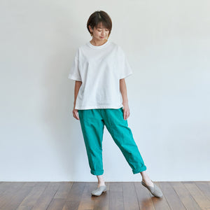 <b>サルエル風ロングパンツ</b>Aizu cotton sarouel-style long pants